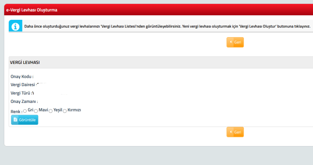 Vergi levhası nereden alınır?