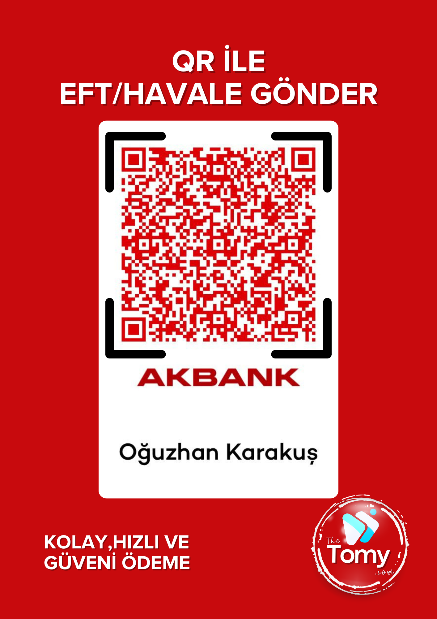 The Tomy Banka Hesap Bilgisi